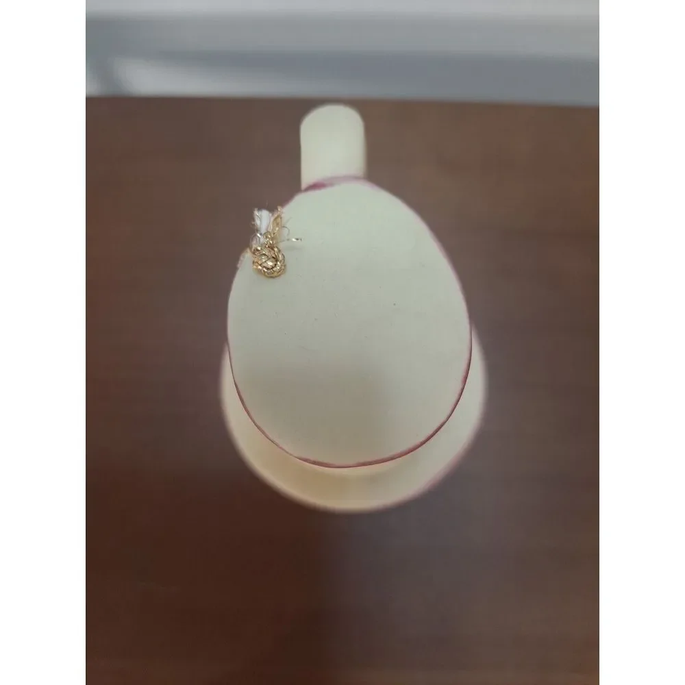 Jasco Country Kitchen Bisque Porcelain Pitcher Bell Floral Decoration‎ 3.5